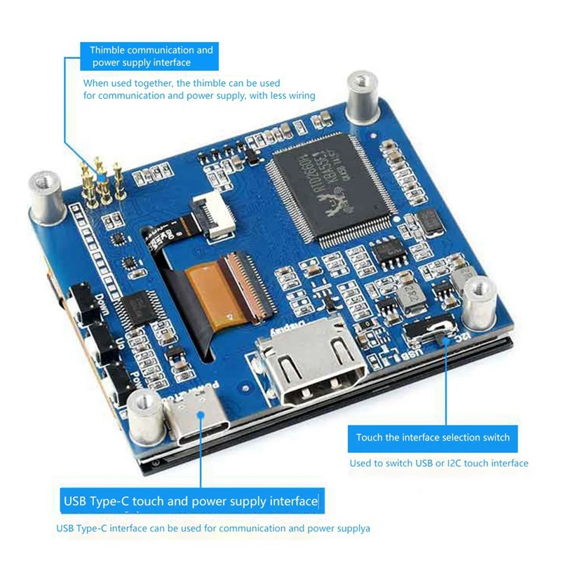 Фото ЖК-дисплей HDMI Waveshare 2.8 дюйма с сенсорным экраном совместимый 480x640 для Raspberry Pi 4B 3B+ и Jetson Nano ЖК-дисплей HDMI Waveshare 2.8 дюйма с сенсорным экраном совместимый 480x640 для Raspberry Pi 4B 3B+ и Jetson Nano