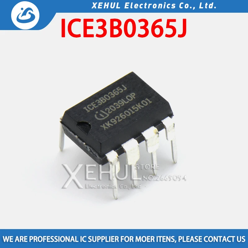 

5-100PCS ICE3B0365J ICE3B0365JZ 1CE3B0365 ICE380365J 3B0365J-2 38036J LCD power chip Inline DIP8
