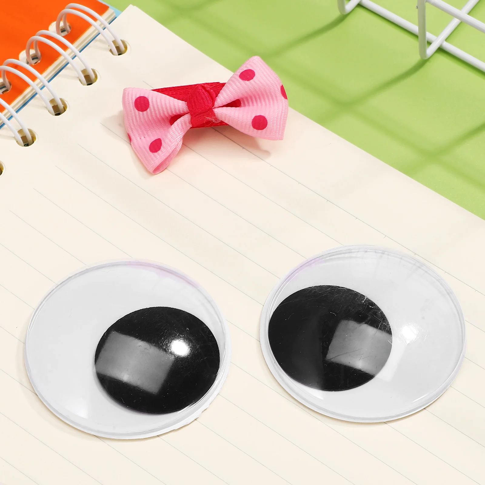 6 шт. Wiggle Googly Eyes движущиеся с клеем безопасностью для мягких животных липкие