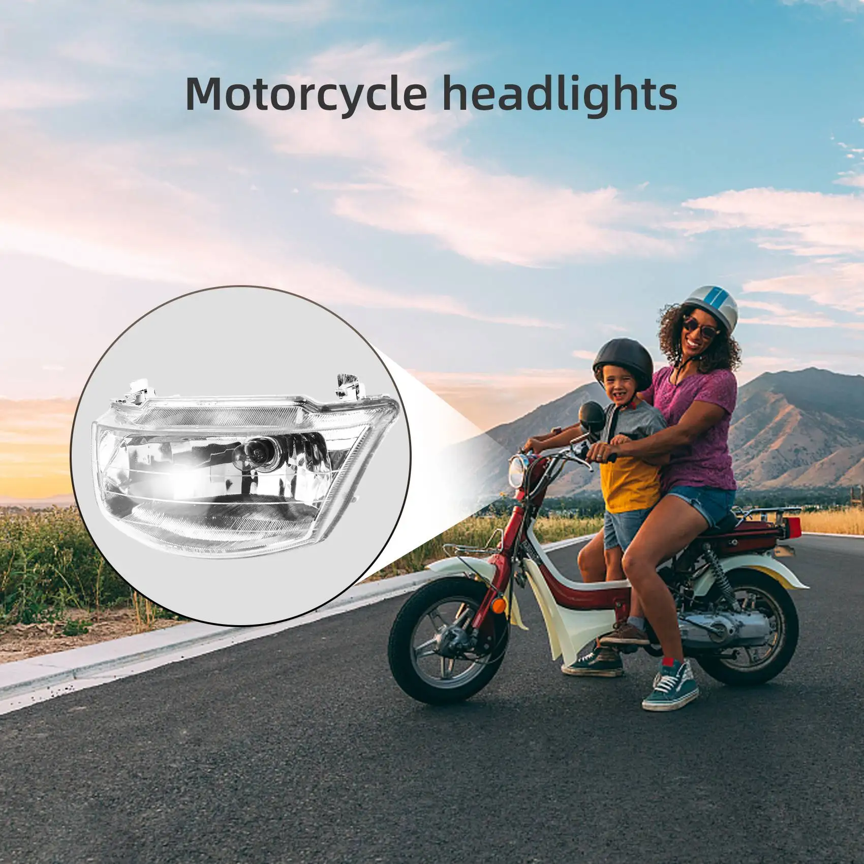 

Motorcycle Headlight Assembly for Yamaha JOG ZR EVOLUTION SA16J SA36J SA39J