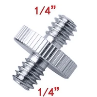 double headed 1 4 male screw thread convert adapter for camera tripod ballhead