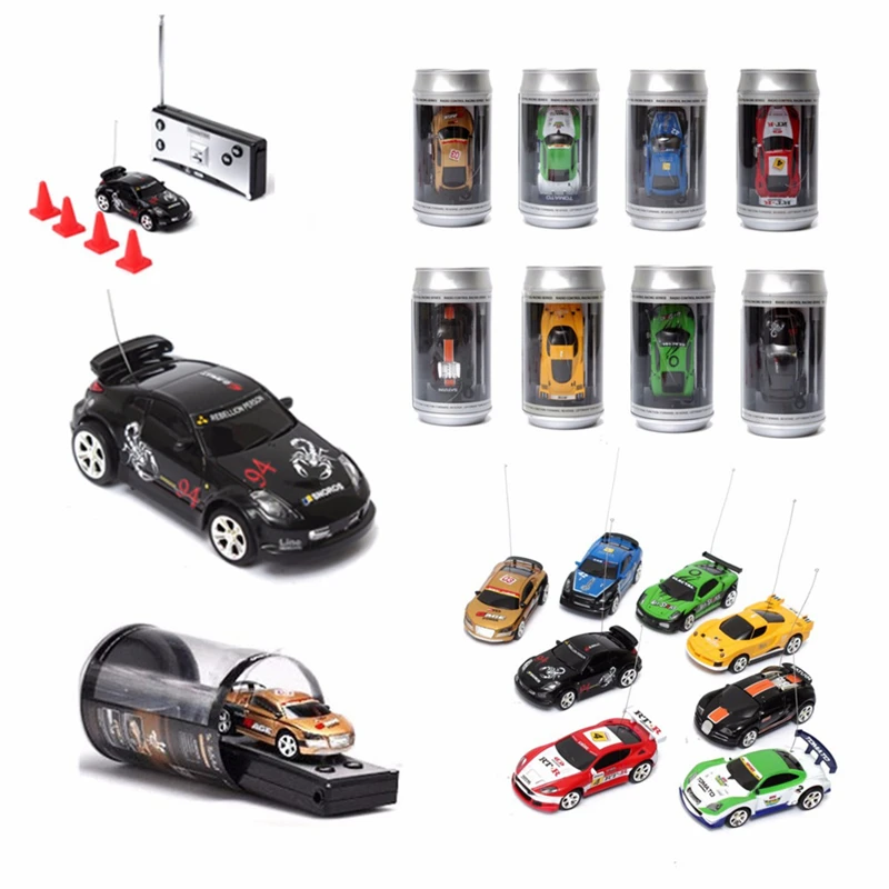 

Hot Sale 8 Colors Coke Can Mini RC Car Vehicle Radio Remote Control Micro Racing Car 4 Frequencies For Kids Presents Gifts