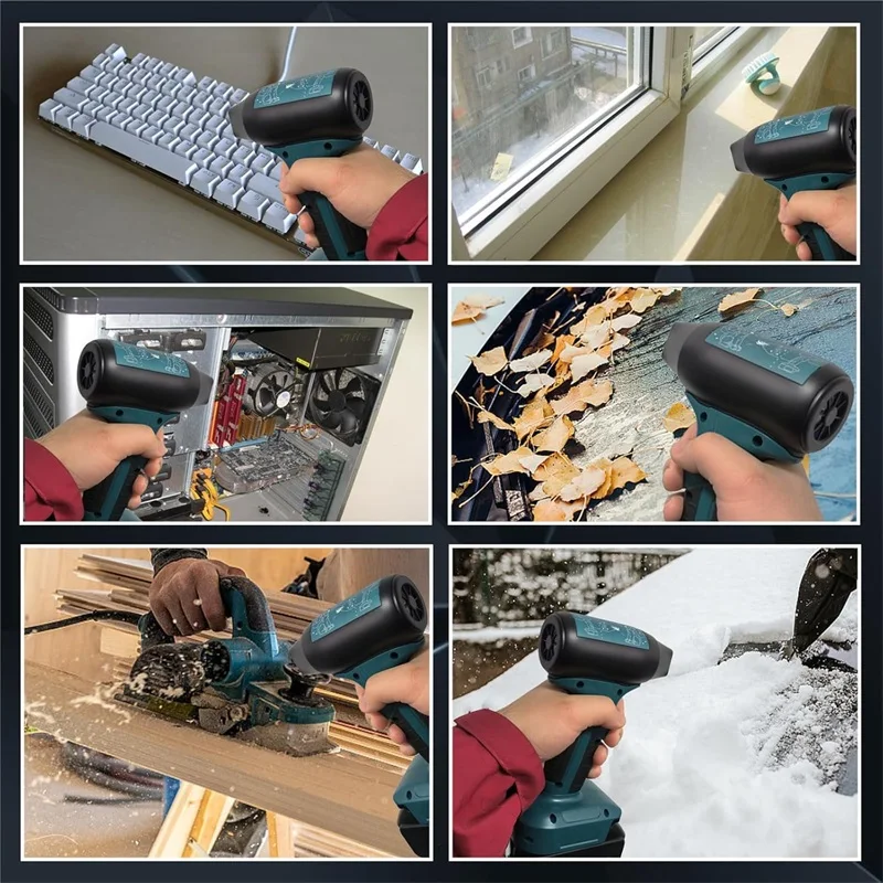 Портативный Турбовентилятор Mini Jet для батареи Makita 18 в 4-скоростной беспроводной