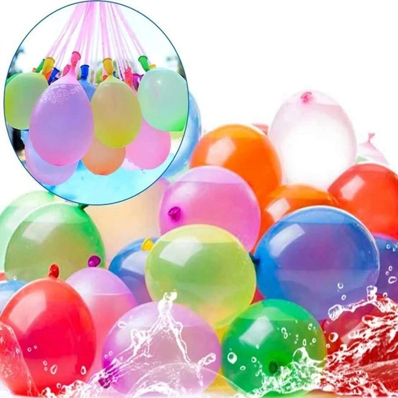 

111pcs/bag Filling Water Balloons Funny Summer Outdoor Toy Balloon Bundle Water Balloons Bombs Novelty Gag Toys For Children