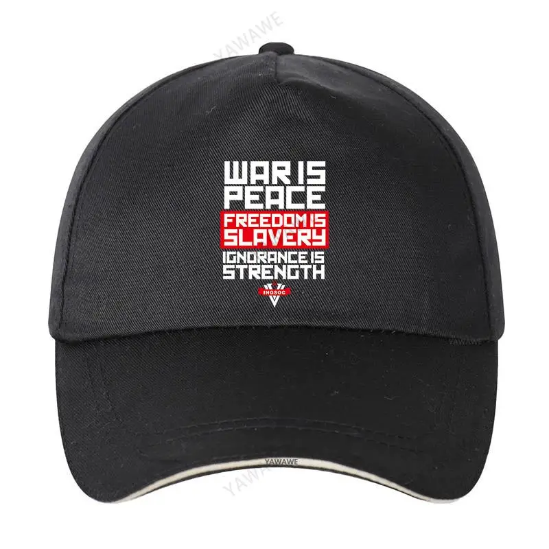 

cotton unisex Adjustable Baseball Cap WAR IS PEACE FREEDOM IS SLAVERY Man Women Summer Hat drop shipping