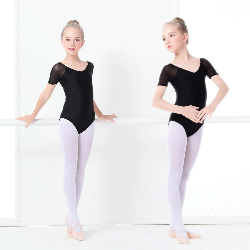 Girls Ballet Dance Kids Long Sleeve Cotton Children Turnpakje Leotard Gymnastics Dancewear