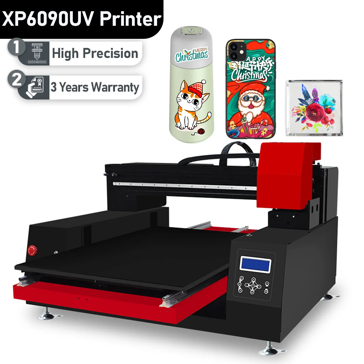 

A1 UV Printer For Epson XP600 Large Format Flatbed UV Printer A1 UV Printing Machine For Wood Metal Phone Case Bottle