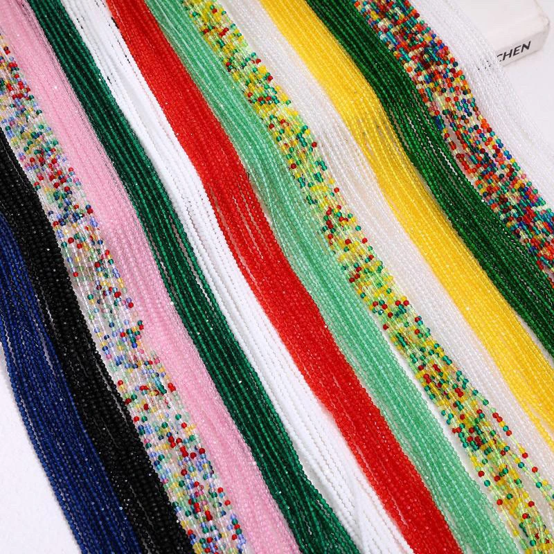 

3mm Multi Color Faceted Beads DIY Accessories Crystal Glass Beads Loose Spacer Beads for Jewelry Macking Free Shipping Items