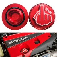 red all aluminum car modified oil cap finger oil cap suitable for honda acura auto parts fuel tank cap accessories
