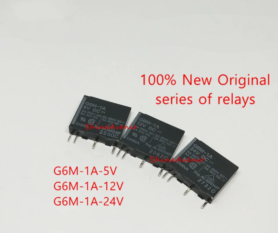 

15pcs G6M-1A-5V G6M-1A-12V G6M-1A-24V LKT1aF-5V LKT1aF-12V G5B-1-H-5V G5B-1-H-12V Full series of relays, 100% original