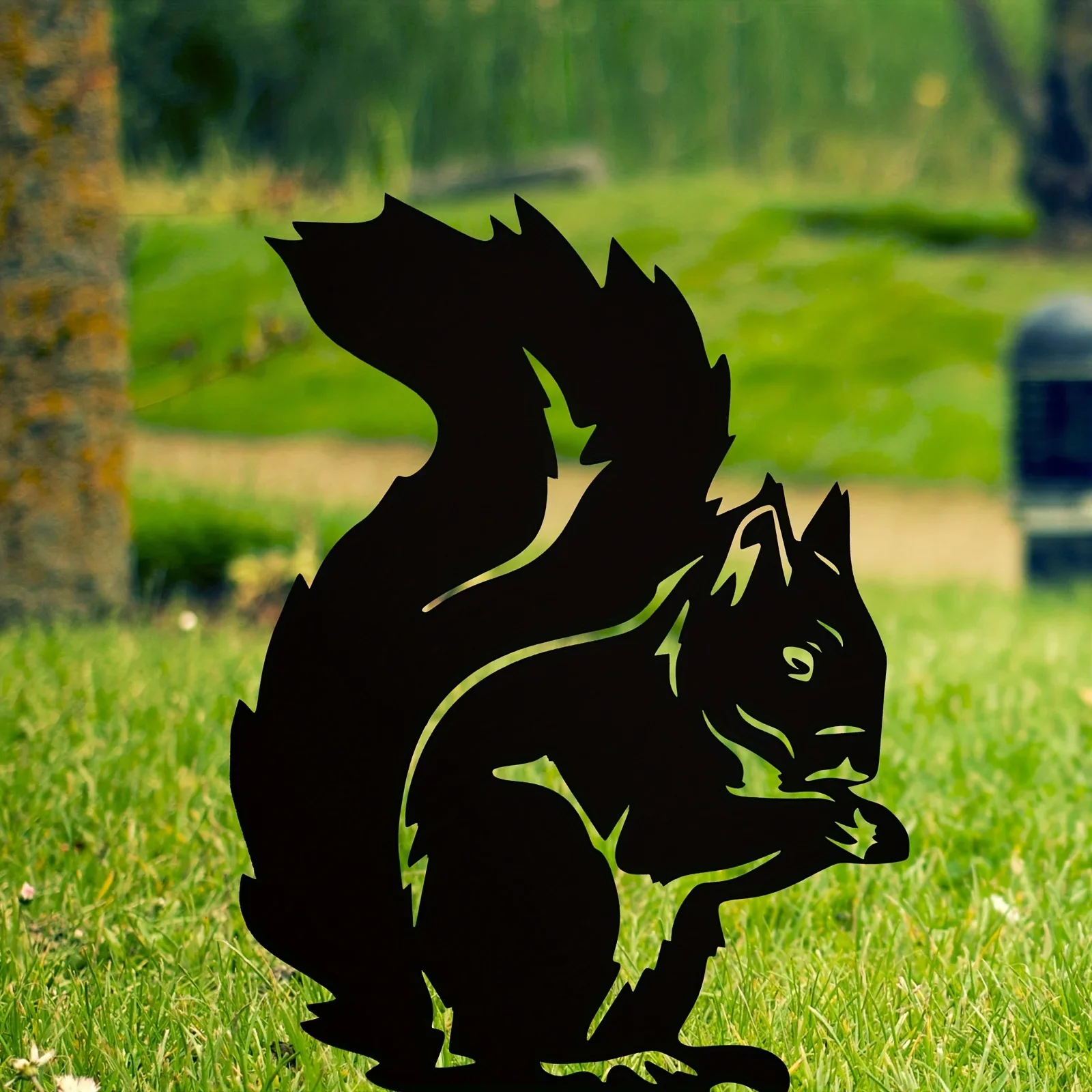 Декоративный Металлический Садовый Кол - Дизайн Белого Кролика С Художественным