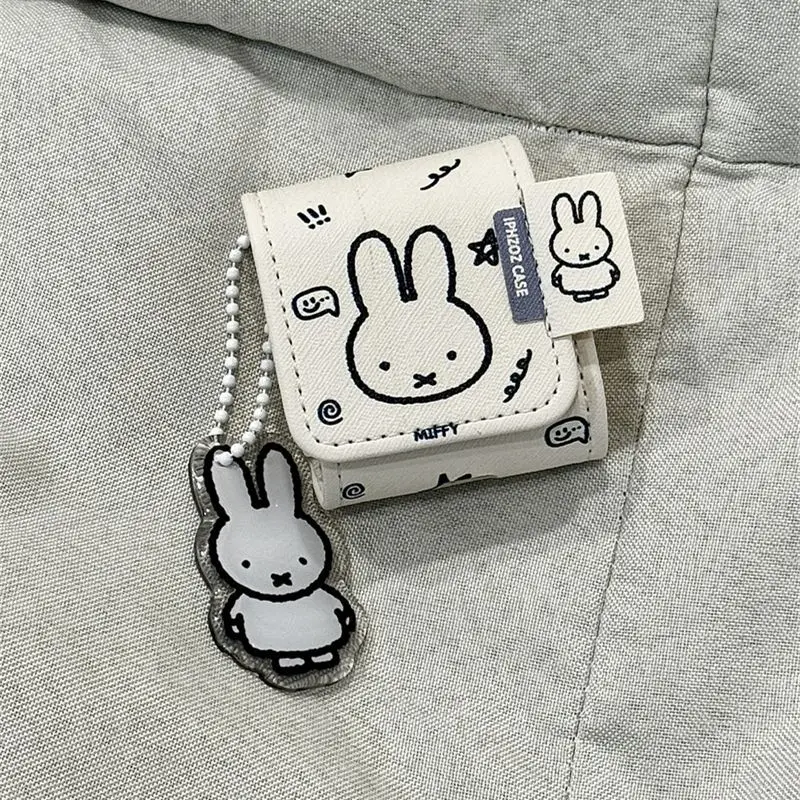 Kawaii Cortical Miffy Rabbit Airpods 4 защитный чехол для Airpod Pro 2 наушников Apple подарочные игрушки