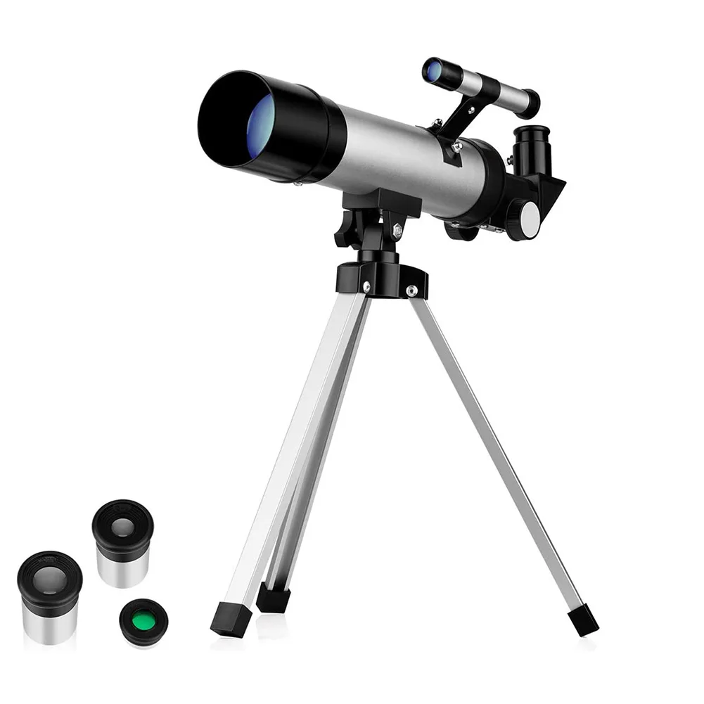 

90X Refracting Astronomical Telescope with Star Mirror Portable Tripod Monocular Zooming Telescope for Space Watching