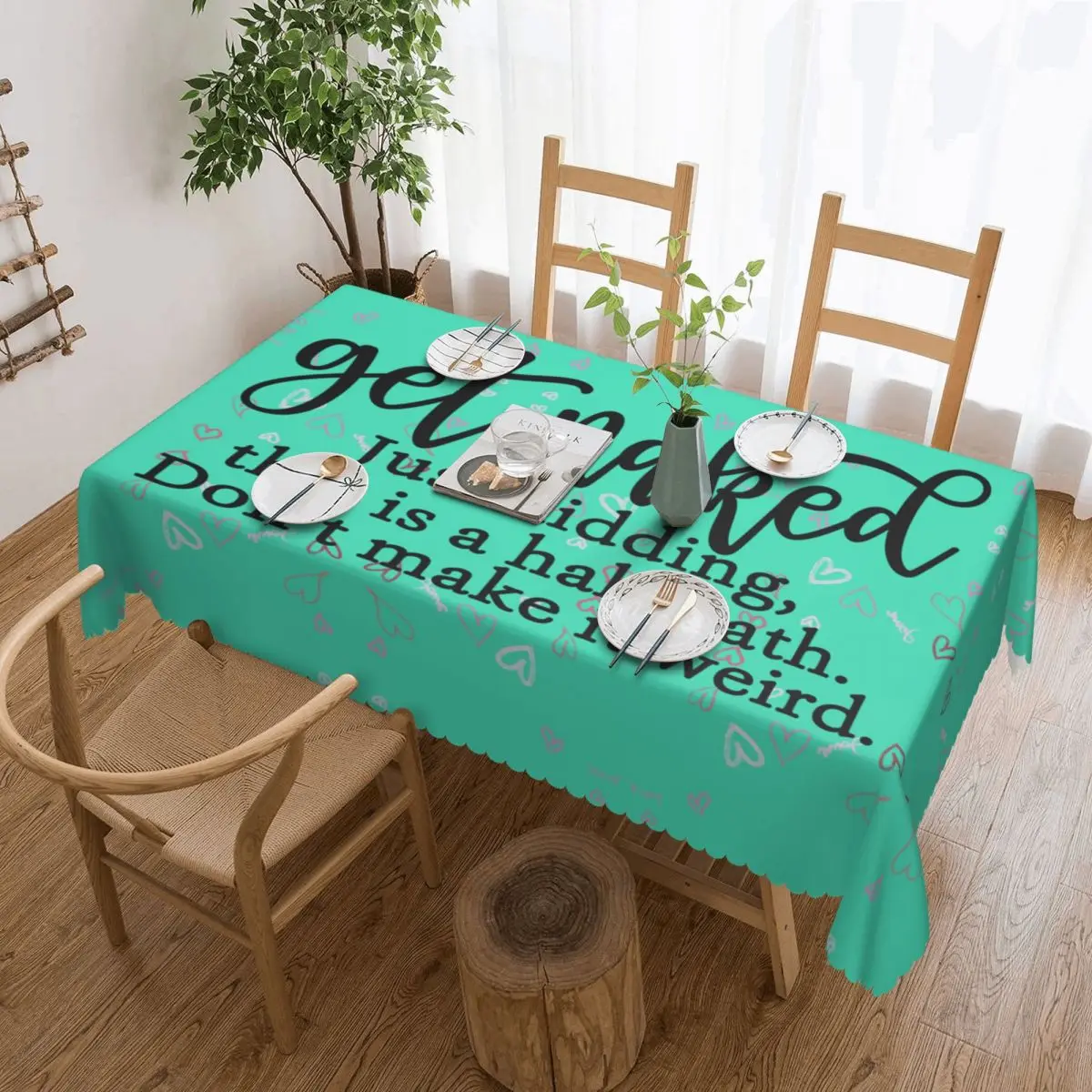 

Get Naked Rectangular Tablecloth Waterproof Table Cloth Table Cover