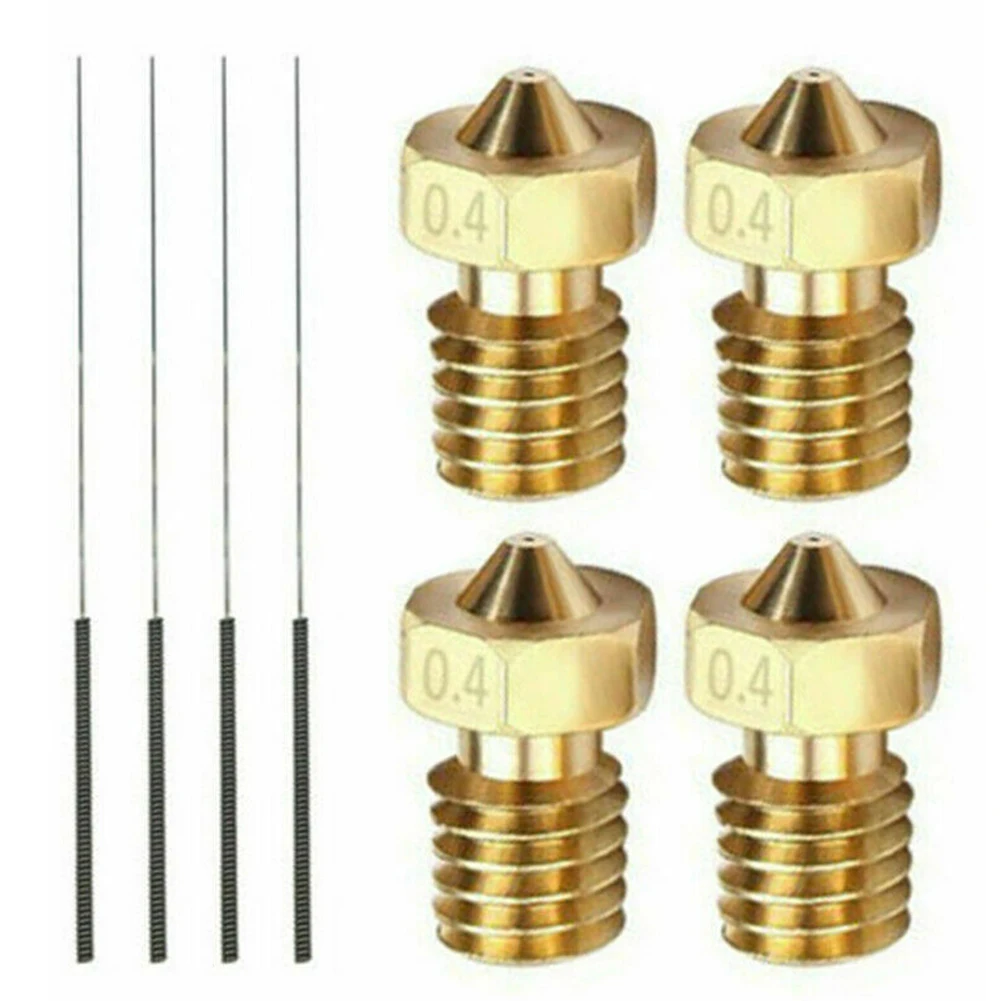 

8 Pcs 0.4mm Nozzle For Anycubic I3 Mega / MEGA-S For 3D Printer Extruder Nozzle For 1.75mm Filament Unlock Free Jets Tools