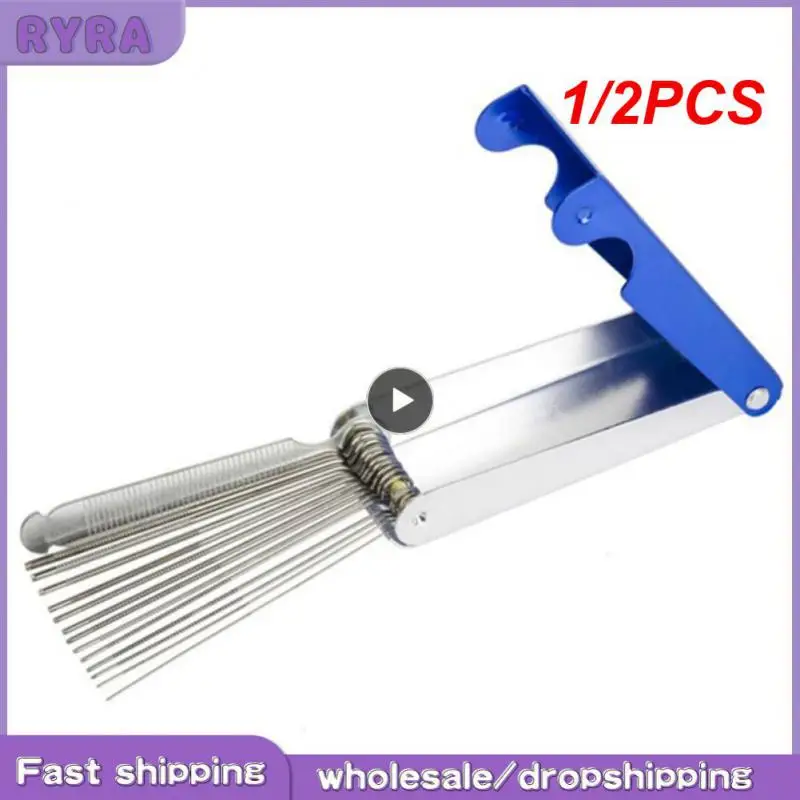 

Набор распылителей для аэрографа, комплект инструментов для чистки сопел и ремонта, детали для скраба, портативный инструмент для чистки, 1/2 шт.