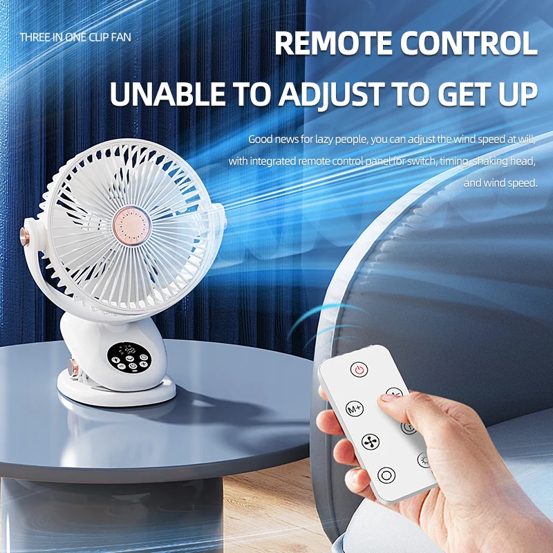 Настольный маленький вентилятор с зарядкой от USB настольный