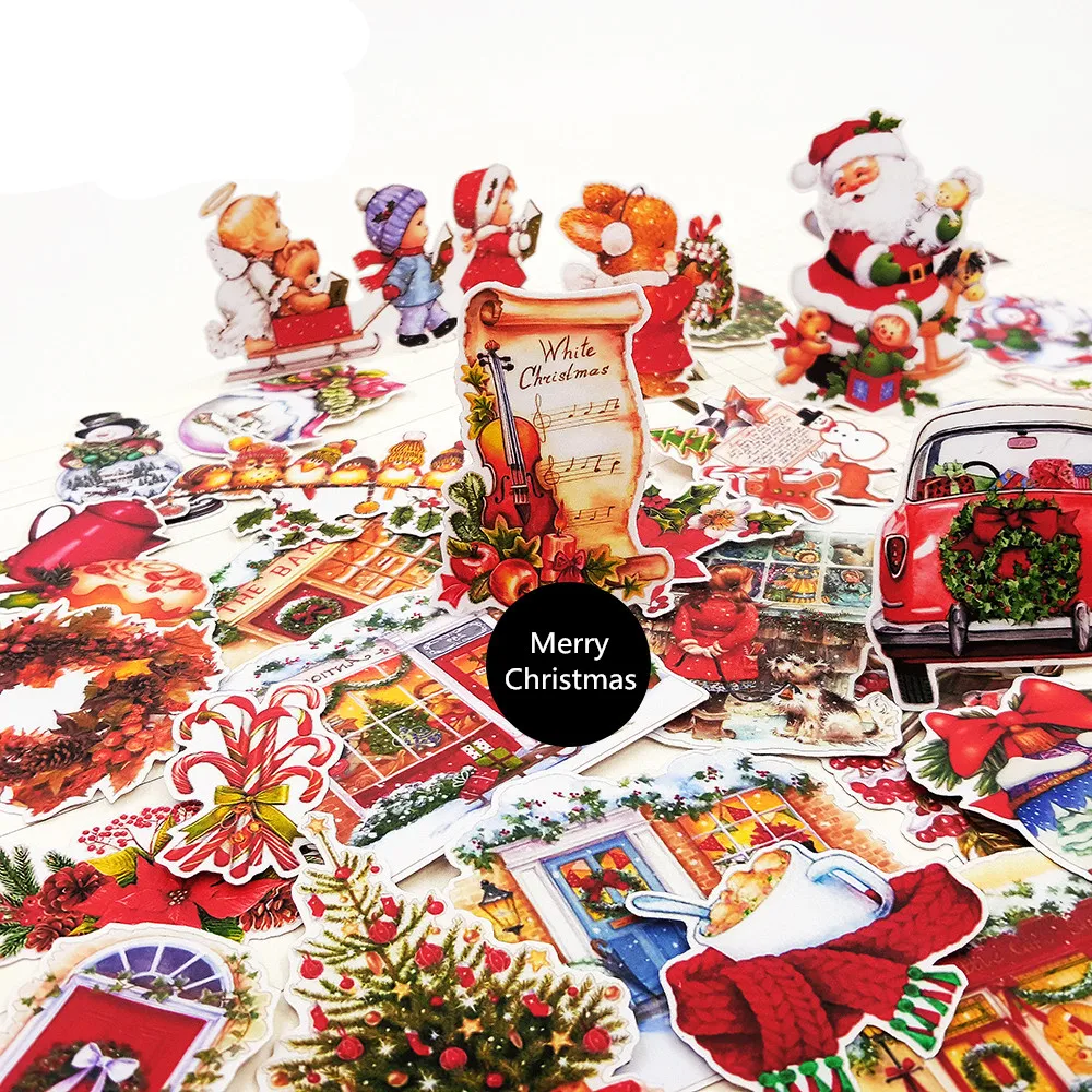 

33 шт. рождественские наклейки s, поделки и скрапбукинг, наклейки s, детские игрушки, наклейки, DIY канцелярские принадлежности