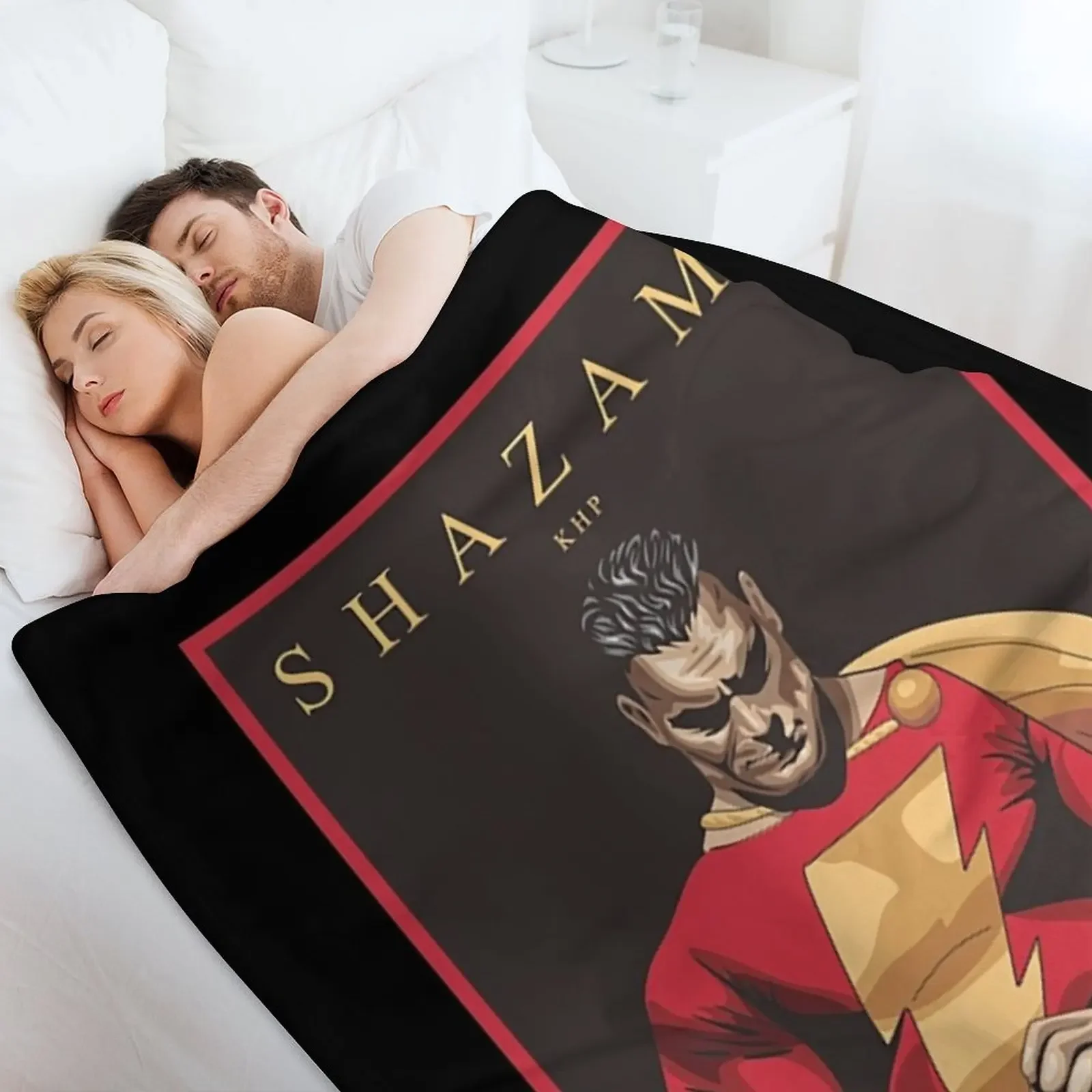 Футболка Shazam SHAZAM! Одеяло рождественское украшение Thermals для дорожных одеял
