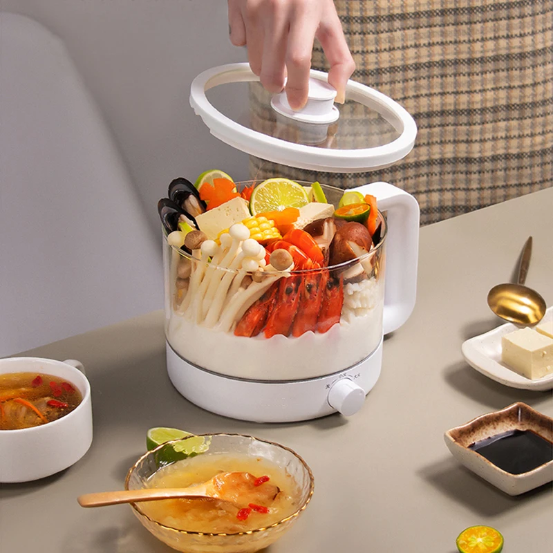 Мини-электрическая плита многофункциональная универсальная кастрюля 1 2 л