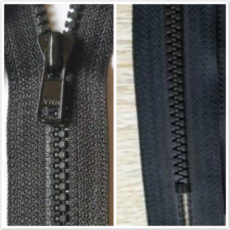 50 Pcs/lot Ykk Zipper Lot Lock Black Resin Close End for Pocket Collar Pants Dress Instant Repair Sewing Accessories Wholesale