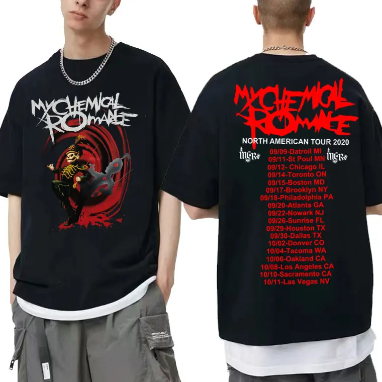 

Branded Rock Band My Chemical Romance The Black Parade Print Tshirt Short Sleeve Men Women Vintage Hip Hop T Shirt Streetwear
