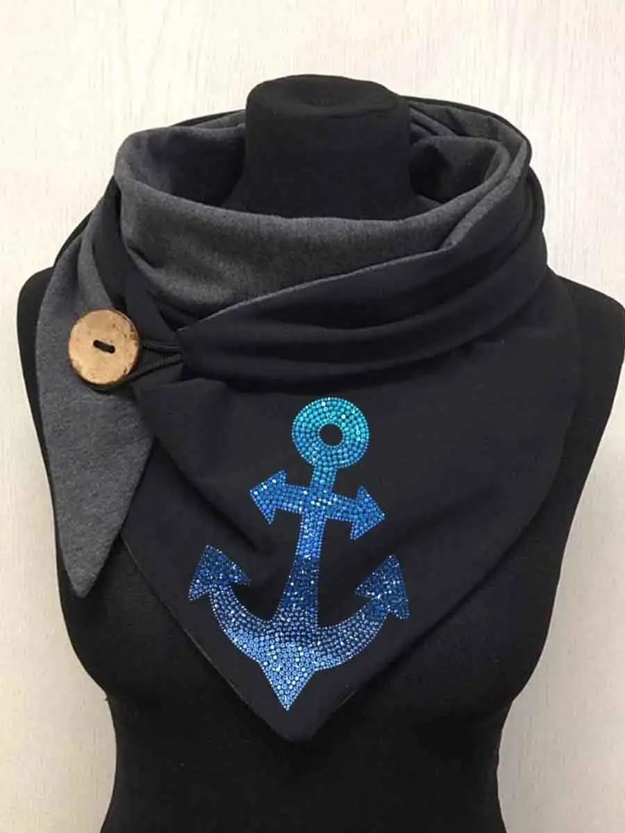 

Women's Anchors Art Casual Wrap Scarf
