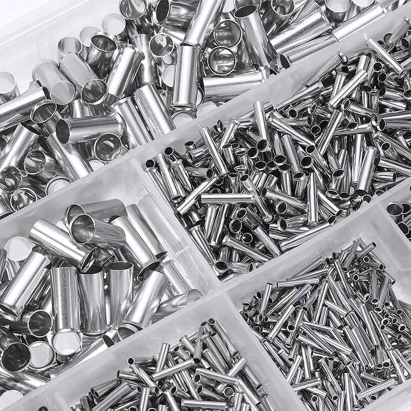 

1950 шт./лот 0,5-10 кв. мм наконечники медной проволоки, пресс-муфты, соединитель, ассорти комплектов, набор неизолированных обжимных клемм