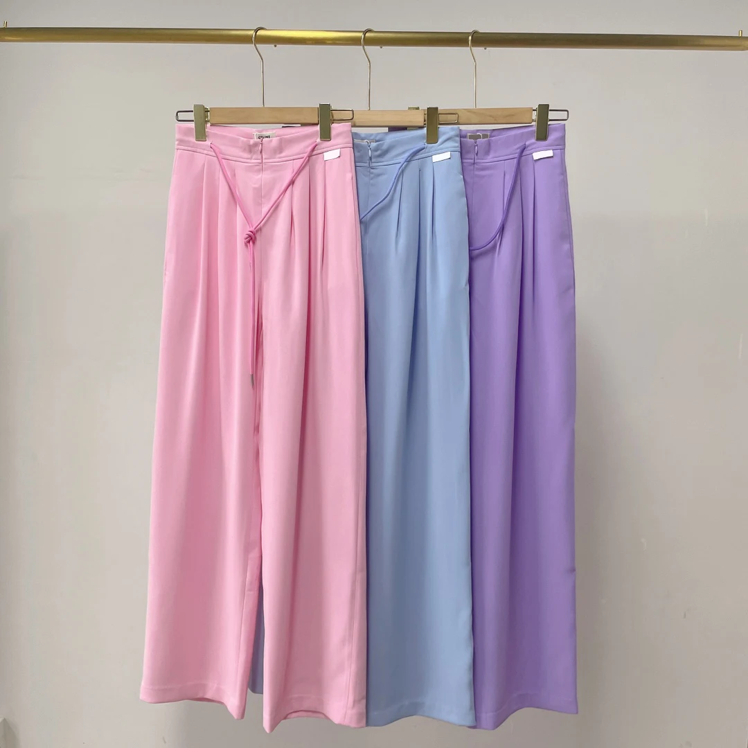 

2022 summer new women's temperament commuter high waist loose casual wide leg pants, all-match slim straight suit trousers women