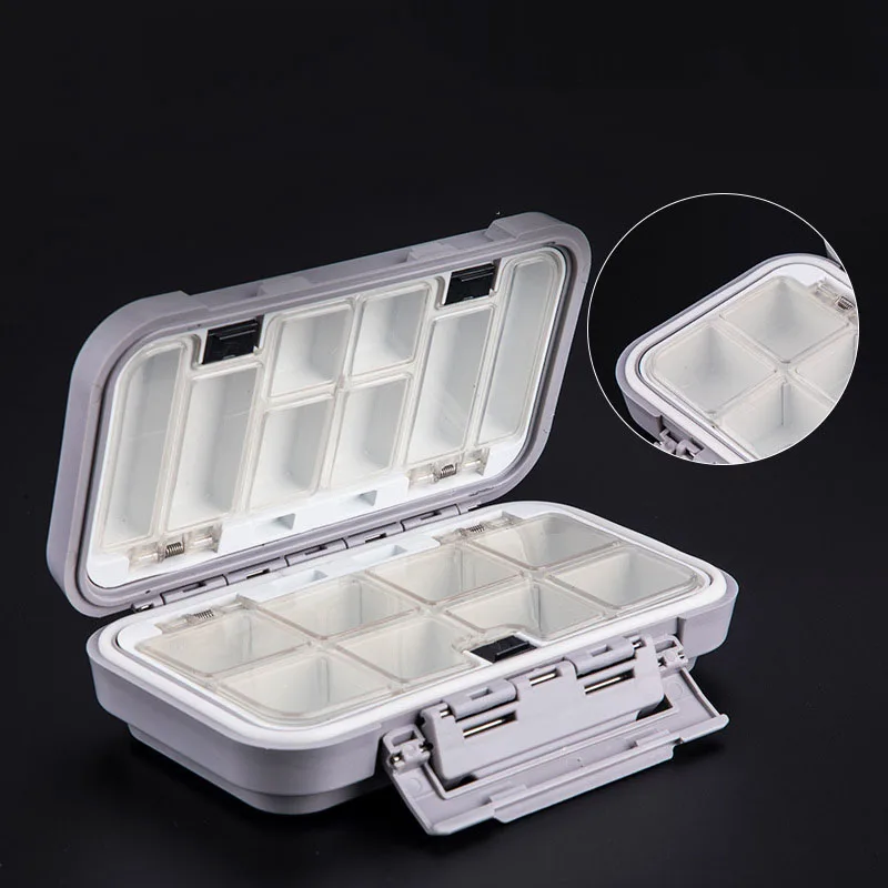 Водонепроницаемый бокс для хранения рыболовных снастей двухсторонний приманки