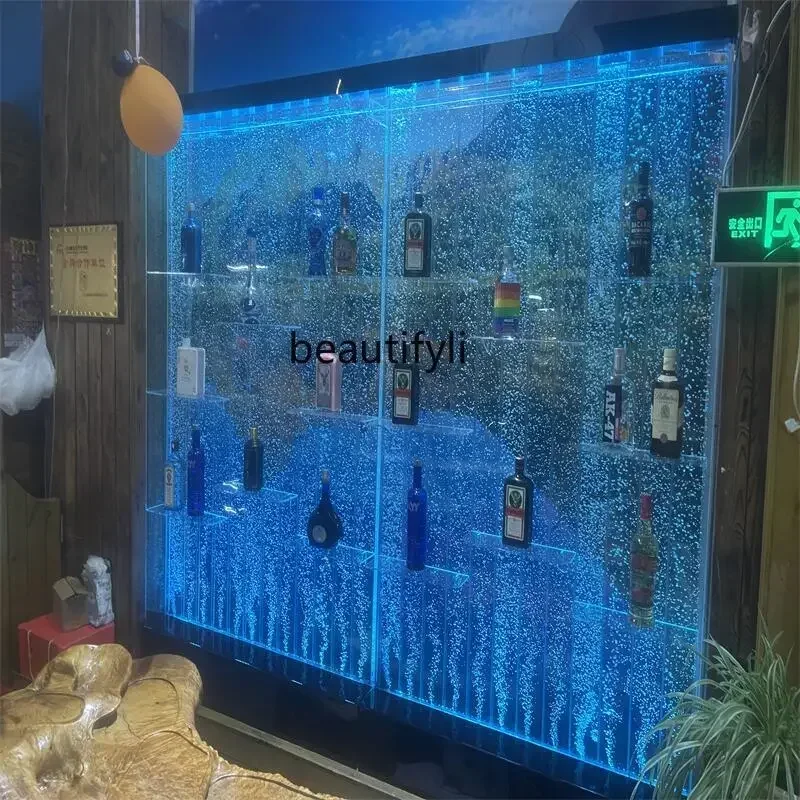 Большой пузырьковый экран винный шкаф занавеска для воды настенное украшение