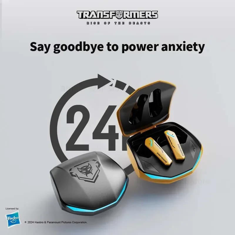 Original Transformers TF-T10 Bluetooth 5.4 Earphones Gaming Low Latency Headphones Choice Gamer Music Dual Mode Wireless Earbuds