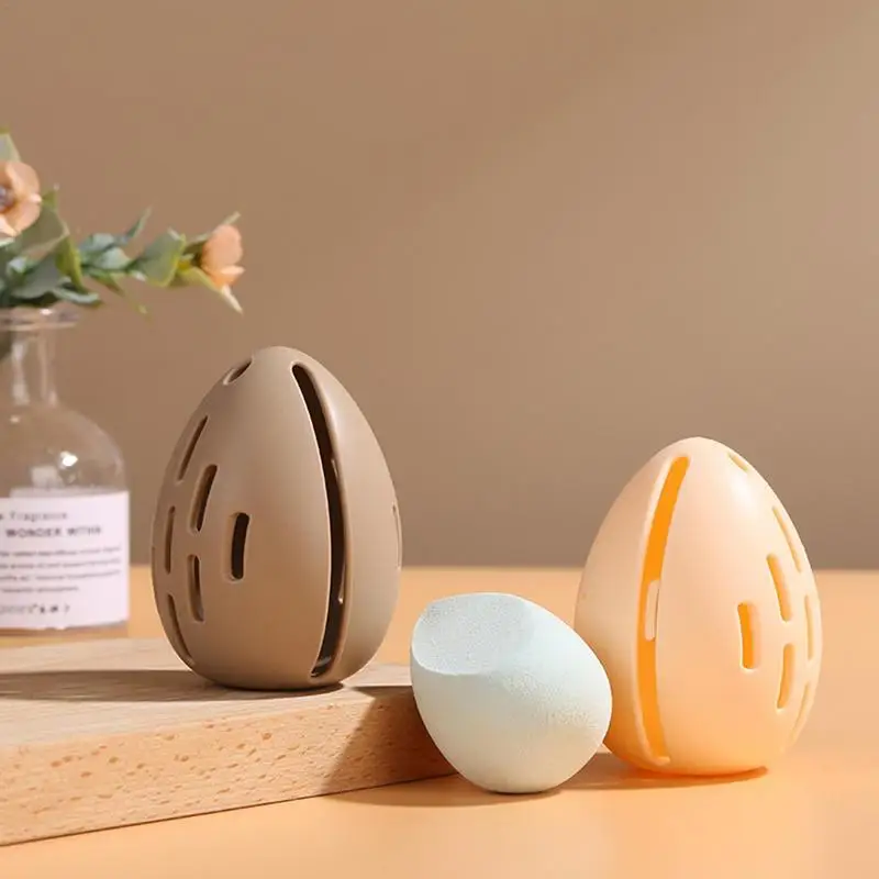 Makeup Sponge Holder Silicone Multi-hole Beauty Blender Storage Case Travel Protable Cosmetic Puff Holder Box Cosmetics Supplies