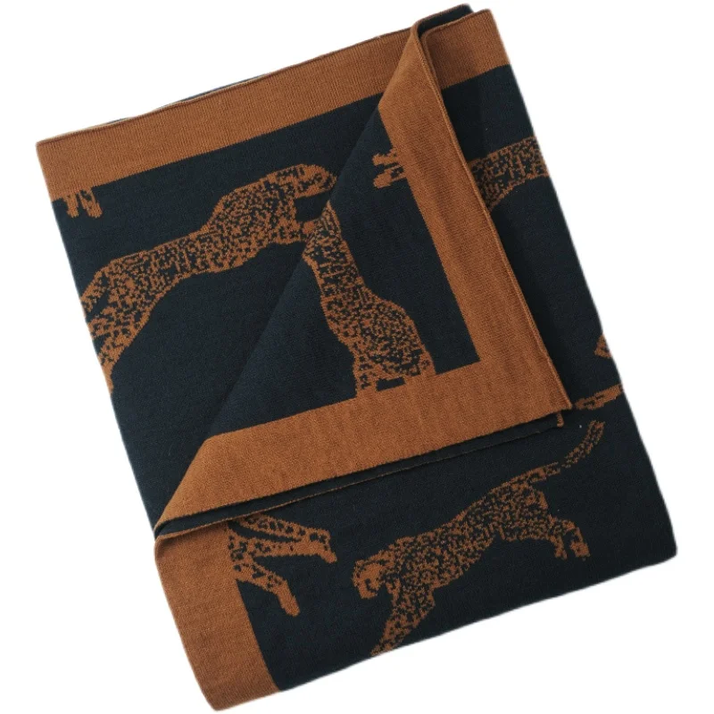 

Акриловое вязаное одеяло Cobertor Jungle Collection