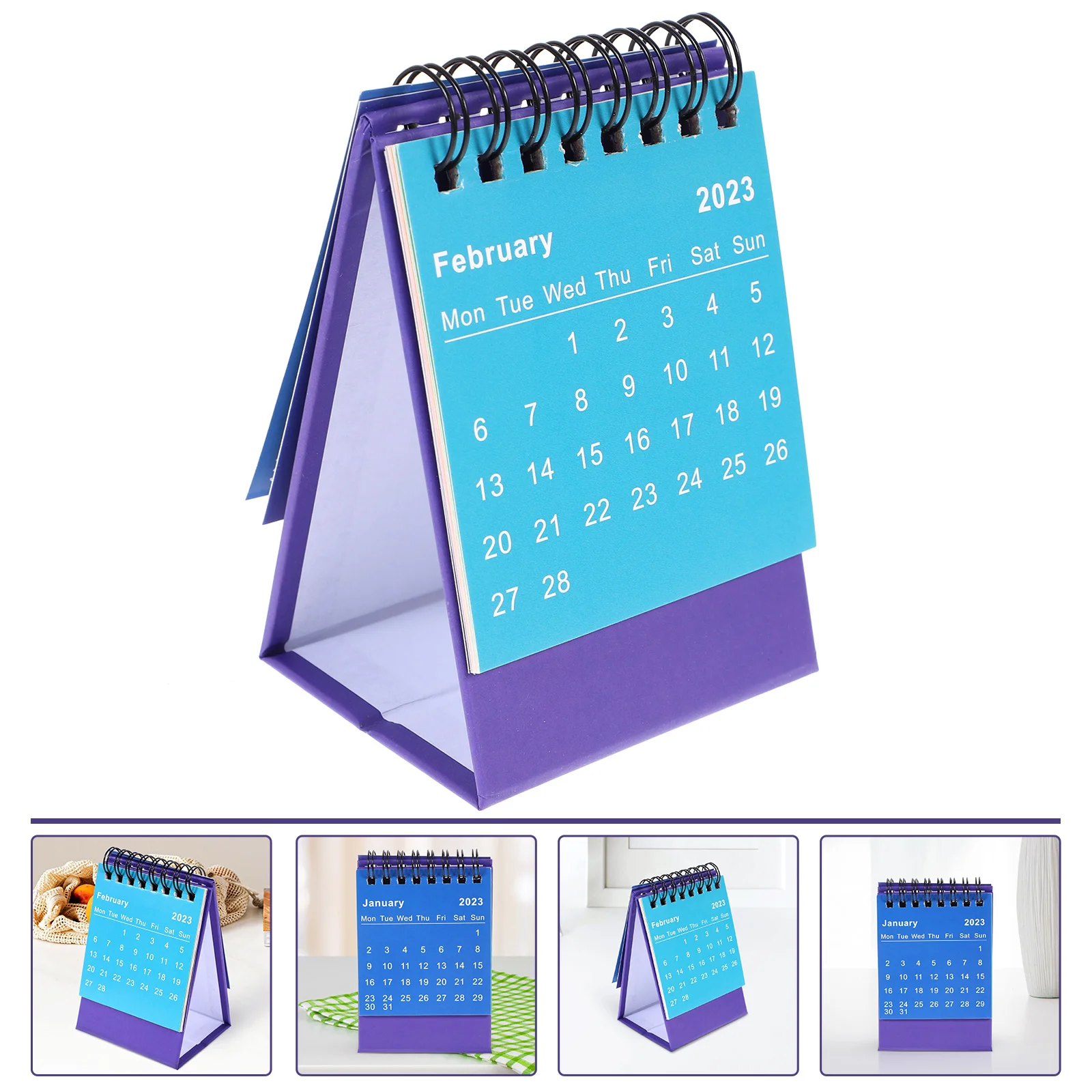 

Calendar Desk Table Small Ornament Coil Exquisite Decor Decorative Office Standing Home