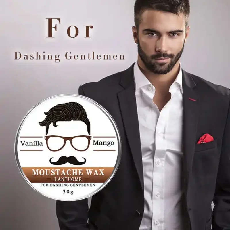 

1 Pc Men Natural Beard Oil Balm Moustache Wax for Styling Beeswax Moisturizing Smoothing Gentlemen Care Wholesale Dropshipping