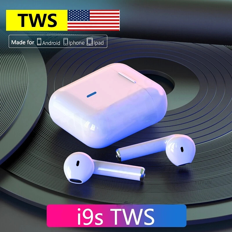 

Беспроводные наушники I9s Tws PRO, bluetooth наушники с шумоподавлением, bluetooth наушники с зарядным боксом, гарнитура для всех телефонов
