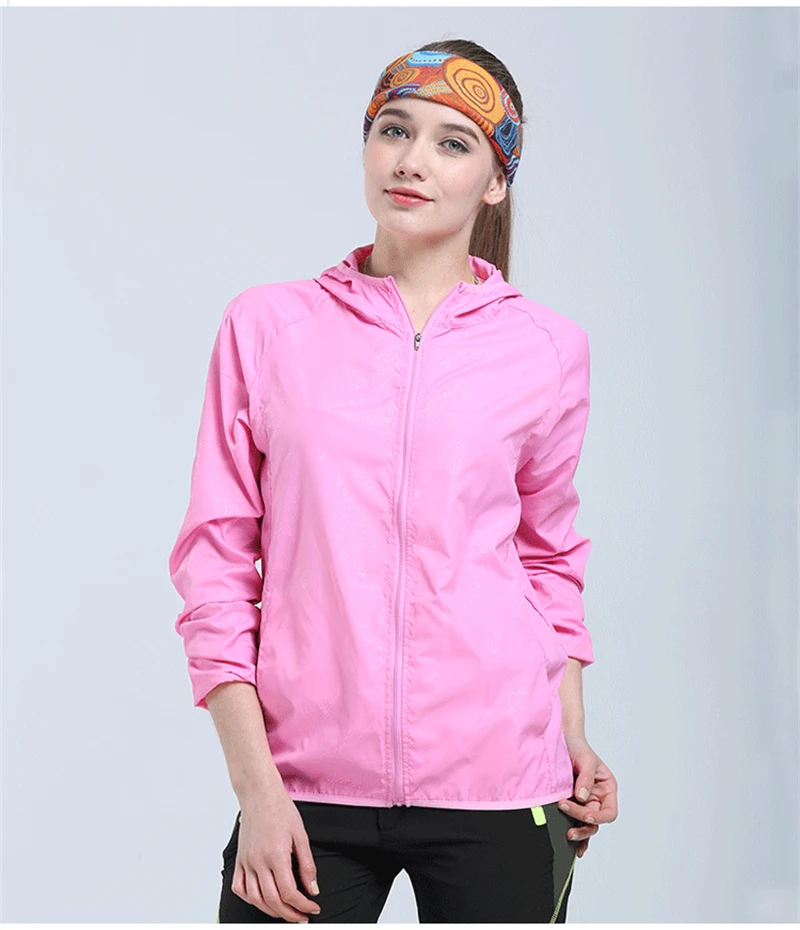 Camping Rain Jacket Men Women Waterproof Sun Protection Clothing Fishing Hunting Clothes Quick Dry Skin Windbreaker With Pocket