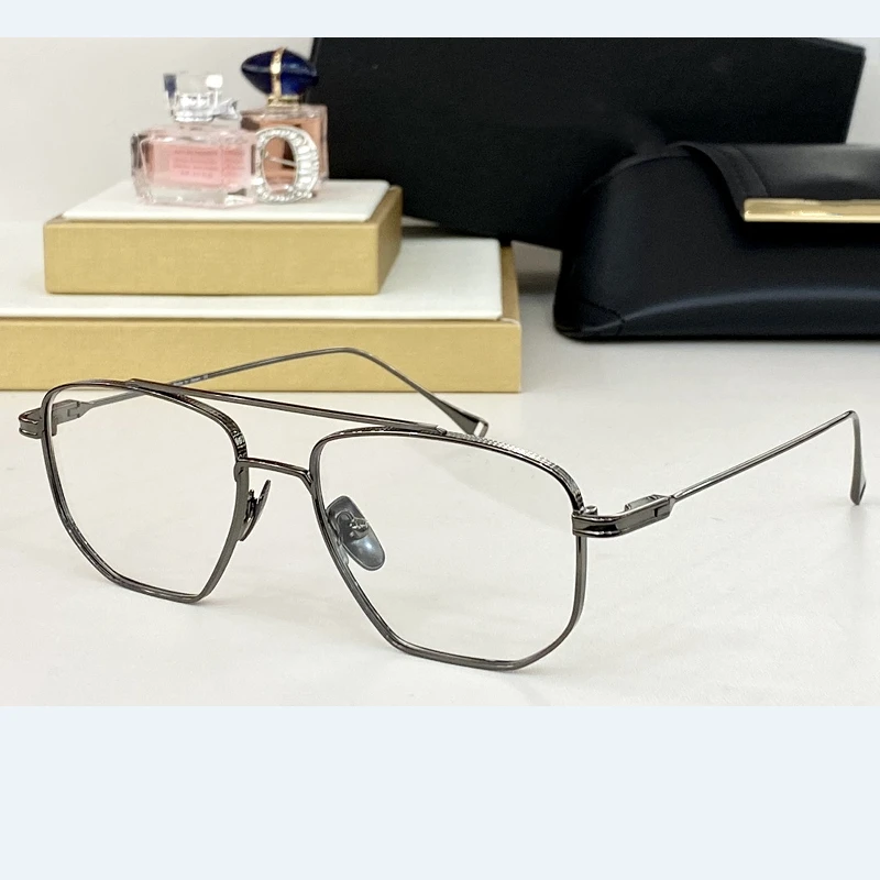 

Genuine LANCIER DLX115A Top Quality Classic Clear Lens Men Sunglasses Trendy Polarized Business Women Eyewear With Brand Logo
