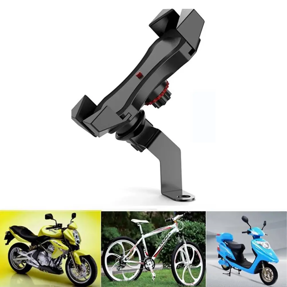 adjustable motorcycle phone holder for bicycle electric bike scooter atv smartphone rack gps navigation bracket mount stand free global shipping