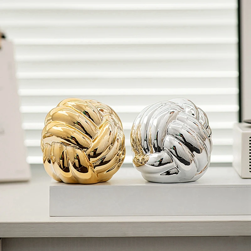 Керамический Узел Декор современные керамические линии текстура цепь узел шар