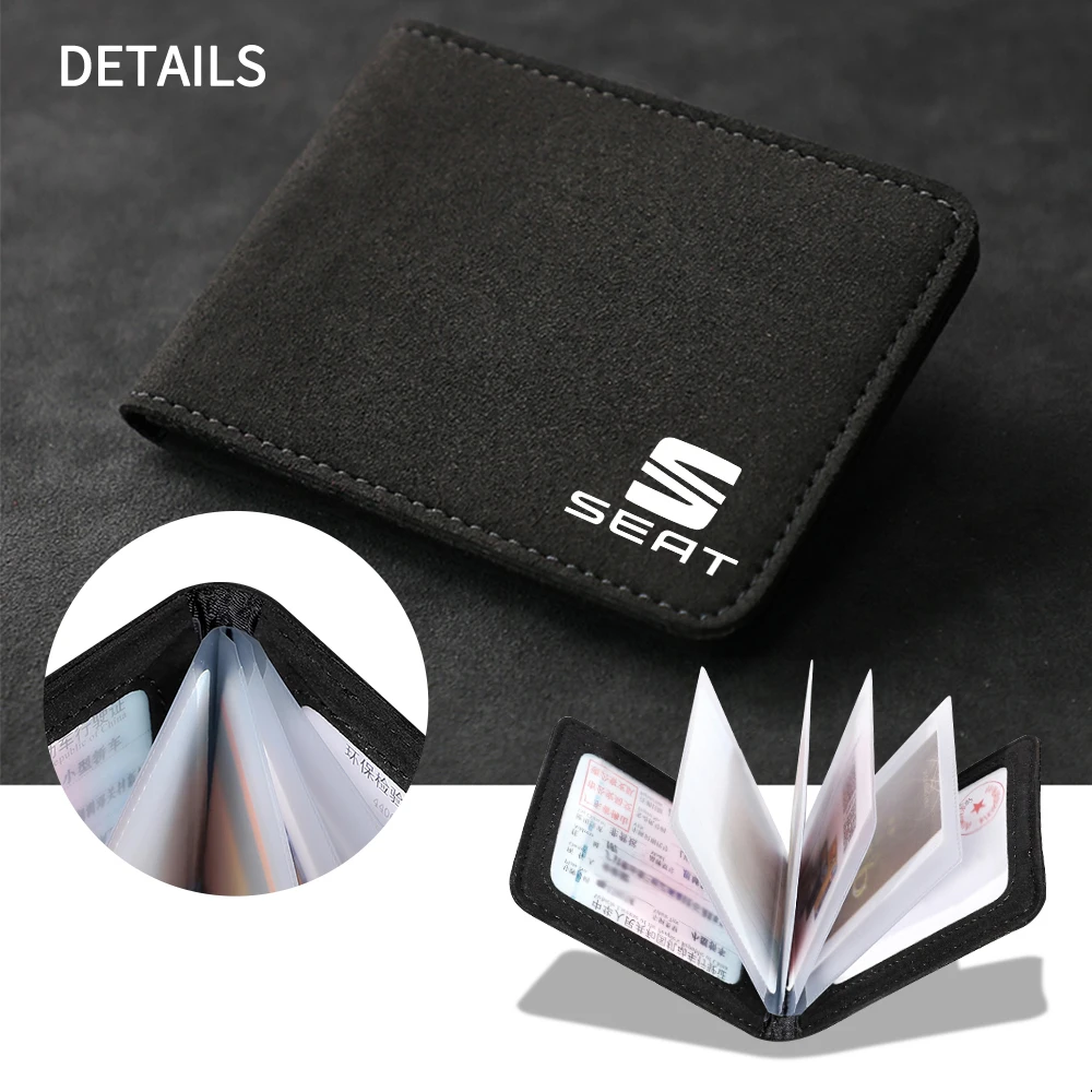 Автомобильный держатель для удостоверения личности водительские права зажимы