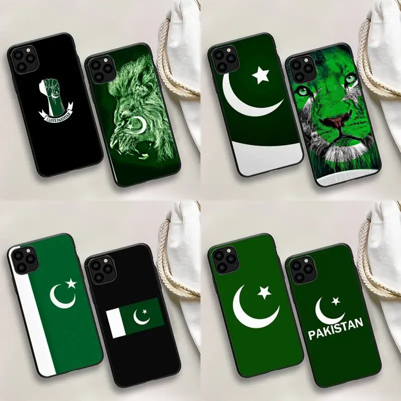 

Pakistan flag Phone Case For iPhone 13 12 mini 11 Pro max 8 7 6S Plus X XS 5S SE 2020 XR Capa