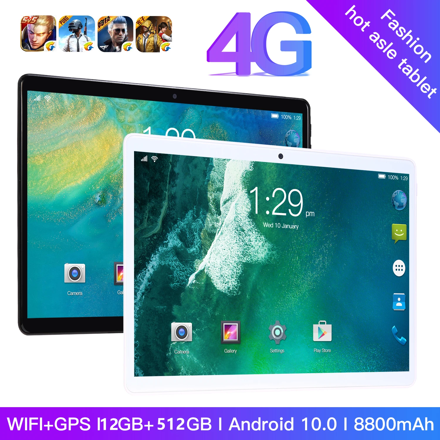 

5G Laptop 10 Core S13 Firmware Dual SIM Tablet PC Android 10 8800mAh 12GB 512GB 10.1 Inch Google Netbook GPS LTE Hot Sales Pad