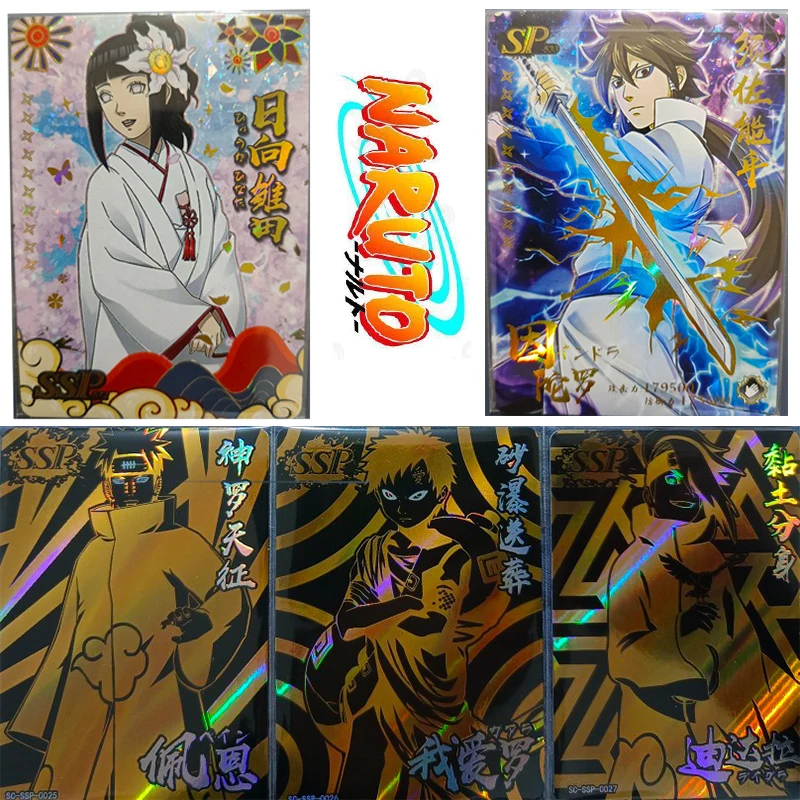 

NARUTO Haruno Sakura Hyuga Hinata SSP full set Anime figure collection card child board game toys birthday christmas Gift