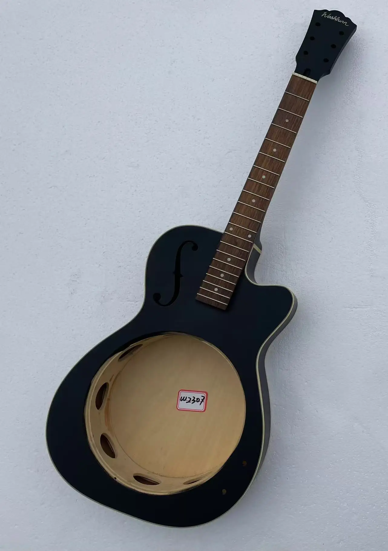 DIY Wshburn Dobro Резонатор Электрогитара с F-образным отверстием Часть Гитара без