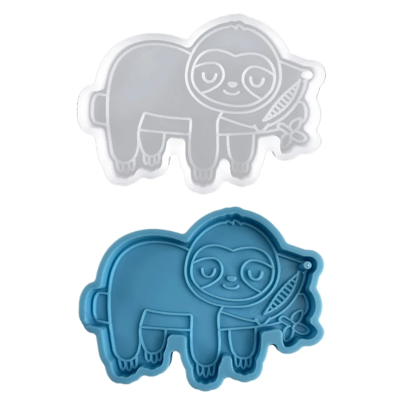 

DIY Crafts Bracelet Pendant Silicone Mould Handmade Sloth for KEY Chain Resin Mold L21E