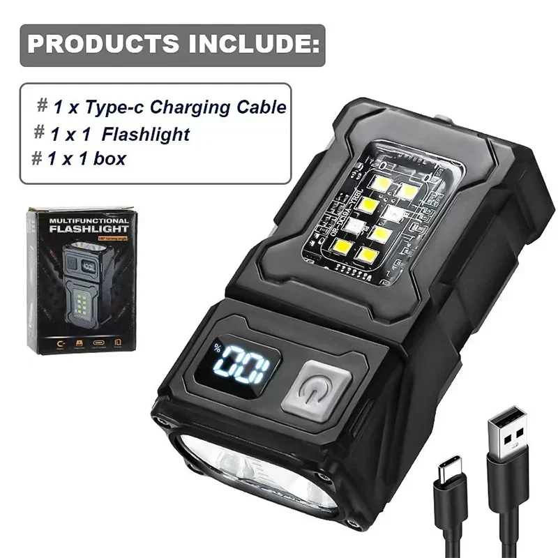 

Мини USB фонарик черный