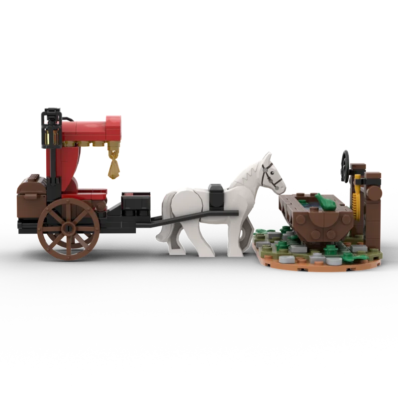 Новинка 229 шт. электронная модель средневекового замка поилка для лошадей каркас