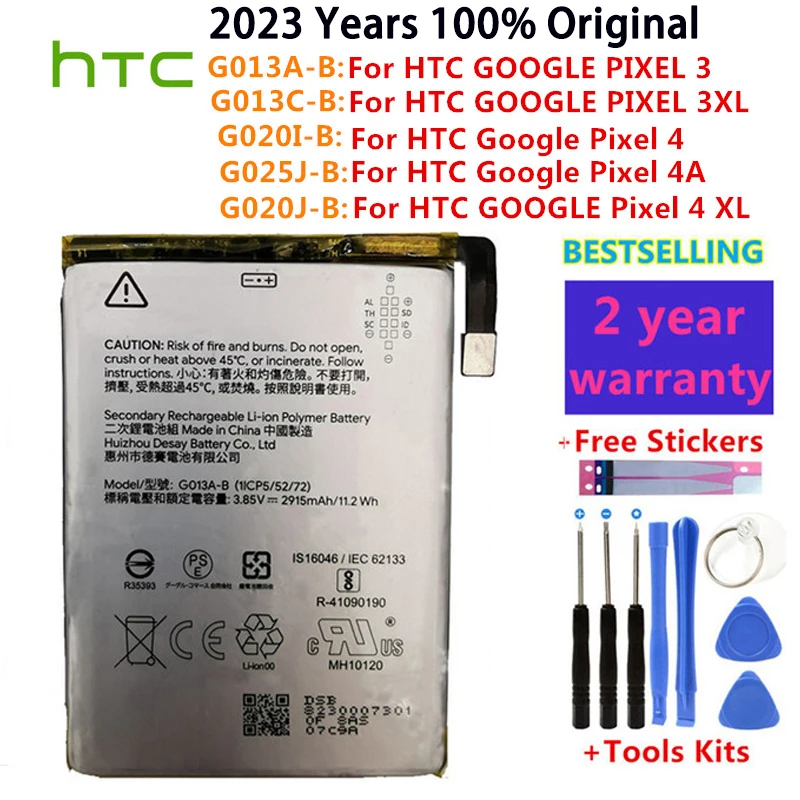 

100% Original Replacement High Quality Battery For HTC GOOGLE PIXEL 3 Pixel3 XL 3XL PIXEL 4 4A 4XL Pixel4 XL Batteries Bateria